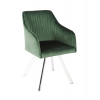 Coaster Furniture 193372GRN Veena Channeled Back Swivel Dining Chair Green